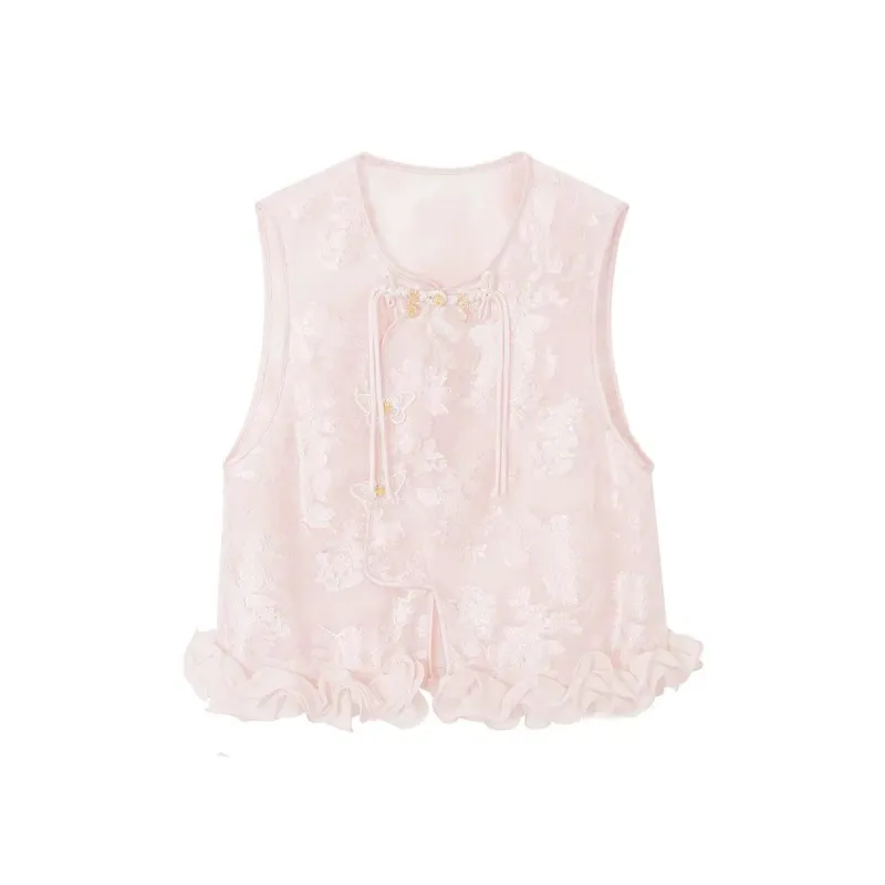 SONDR Vests Women's Dream Butterfly Vest With Camisole Lining-0