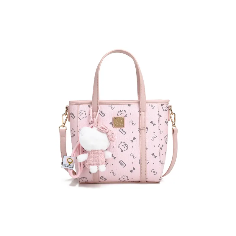 DALO PU Basket Bag, Shoulder Bag, Crossbody Bag, Handbag Women's Cherry Blossom Pink-4