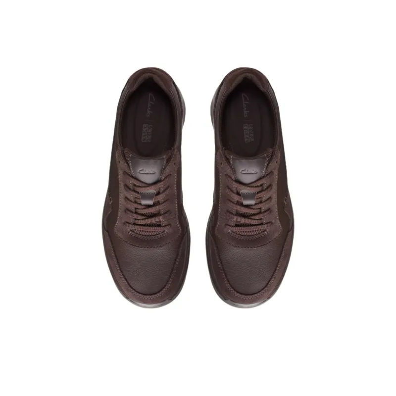 Clarks Chart Lite Move Low Top Casual Shoes Men's Brown-3