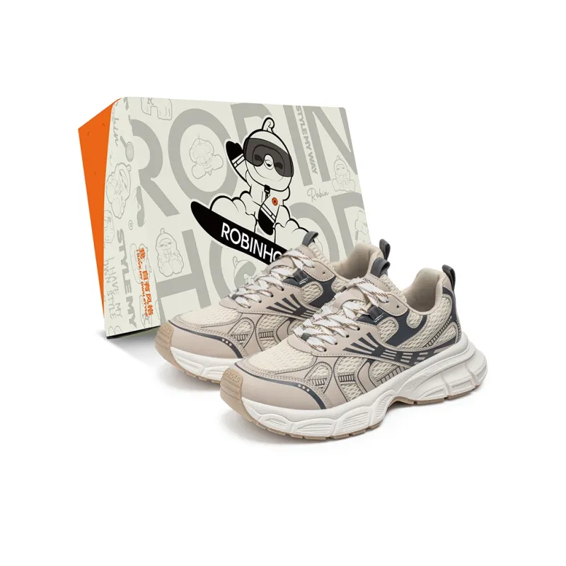 ROBINHOOD Slip Resistant, Abrasion Resistant, Breathable, Lightweight Low Top Chunky Sneakers Men's Box Included-10