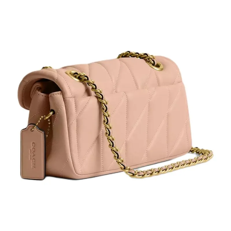 COACH Tabby Nappa Leather Pillow Bag Shoulder Bag Trumpets Women's Light Pink-1