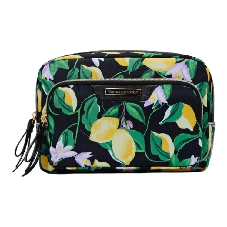 Victoria's Secret Color Block Print Makeup Storage Bags Portable-0