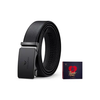 WilliamPOLO Cow Leather Belts Men's Width 3.5CM