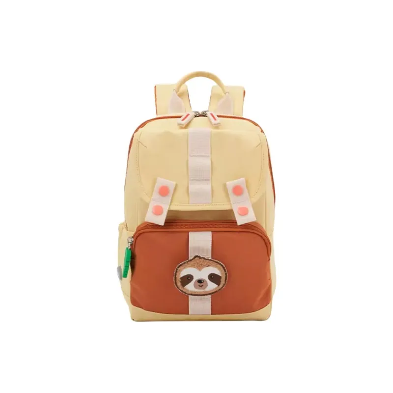 SAMSONITE Fabric Backpack Mini Kids' Brown Yellow-0
