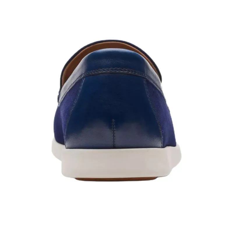 Clarks Ferius Creek Loafers Men's Dark Blue-4