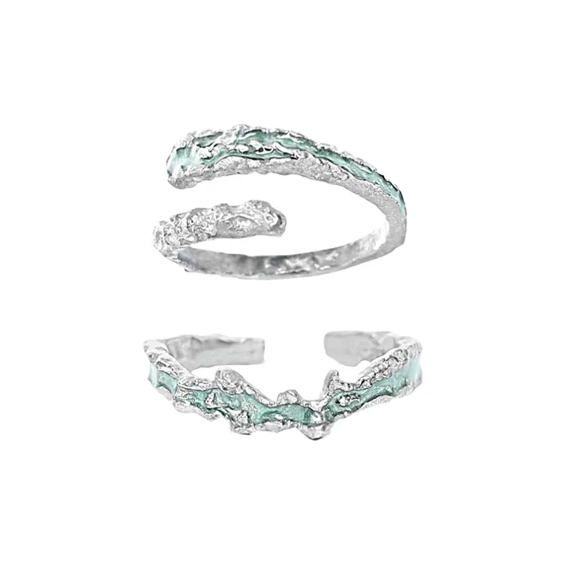 Zhongzhao Jewelry S925 Silver, Enamel Rings Unisex-4