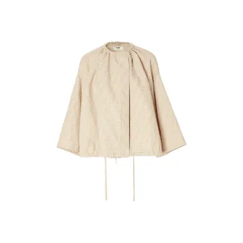 FENDI SS25 Denim Jacket Women's Beige