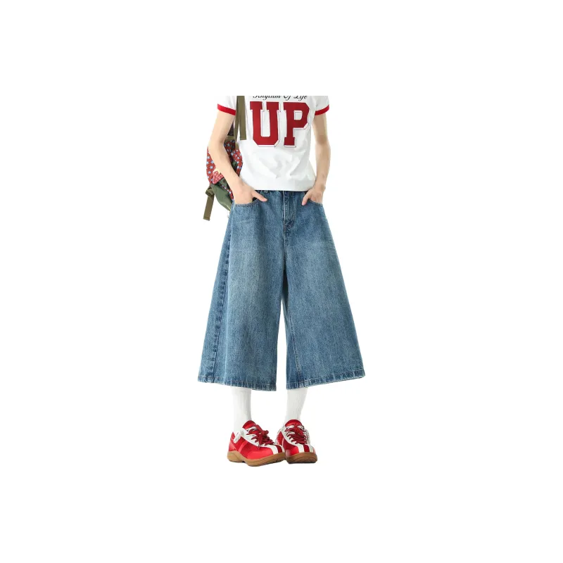 DEAR BETSY Denim Shorts Unisex Blue-0