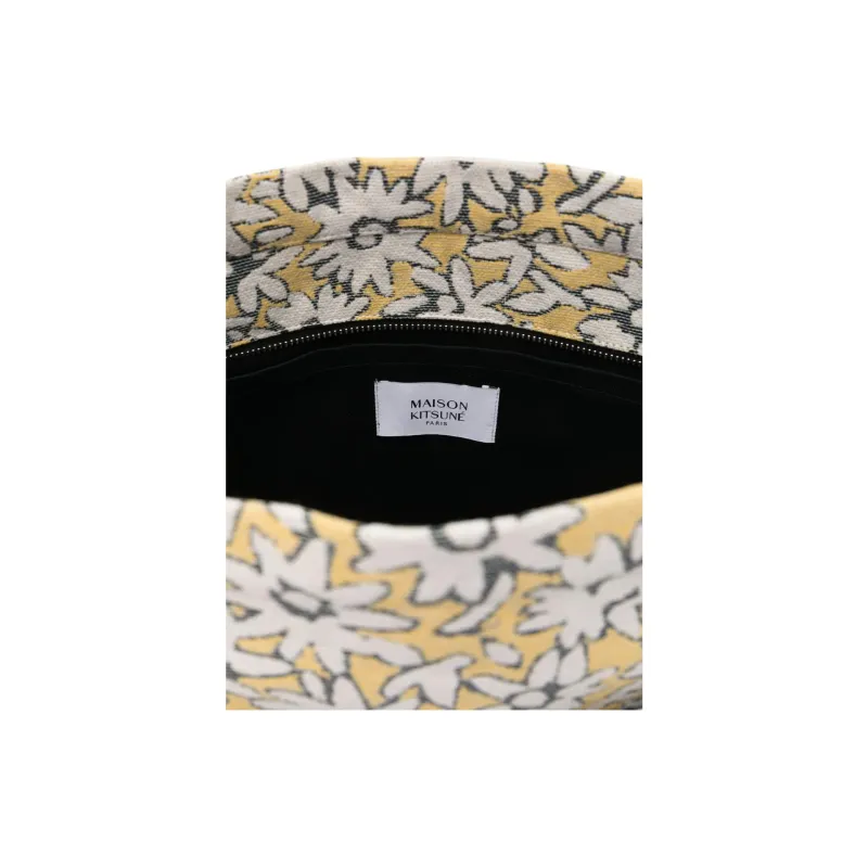 Maison Kitsune Floral print Tote Bag-2