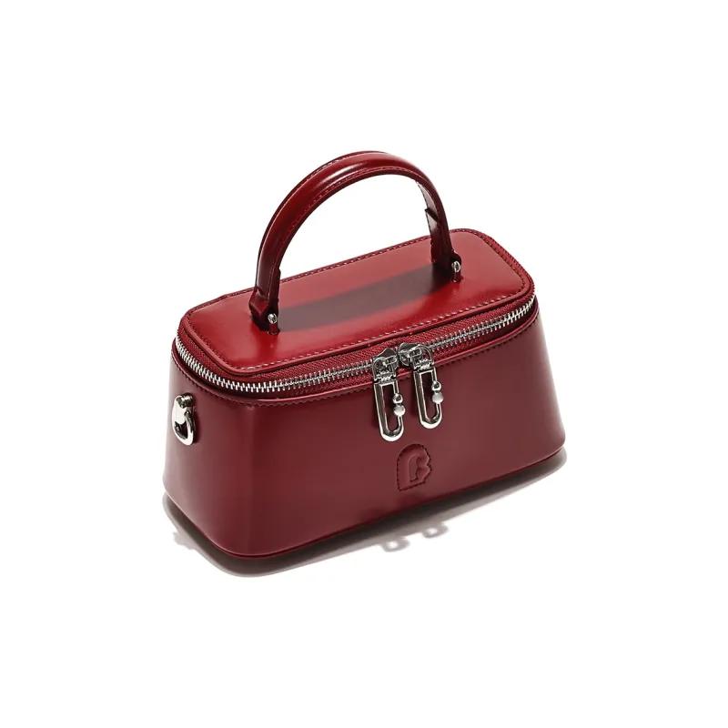 GXFMOD Genuine Leather Handbag Women's Red-3