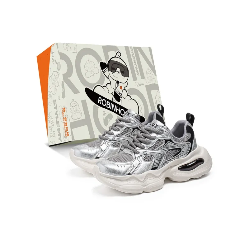 ROBINHOOD Anti Slip Wear Resistant Low Top Chunky Sneakers Men's Box Included-7