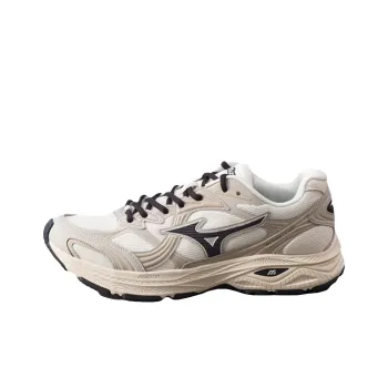 Mizuno LG 10S Shock Absorbers With Slip Resistant Features Low Top Casual Running Shoes Unisex Ecru