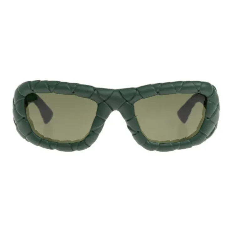 Bottega Veneta Plastic Cat Eye Sunglasses Women's Green-0
