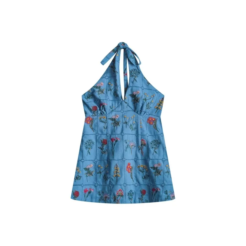 Grace Tank Tops Women's Blue-0