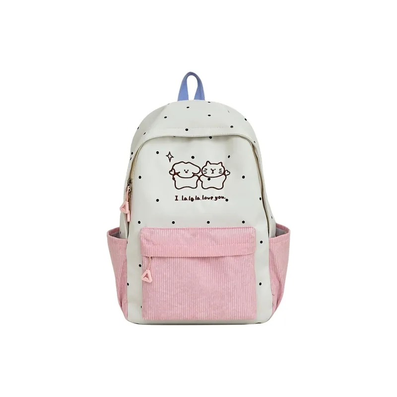 Meow In The Grass Nylon Backpack Unisex Multicolor-12
