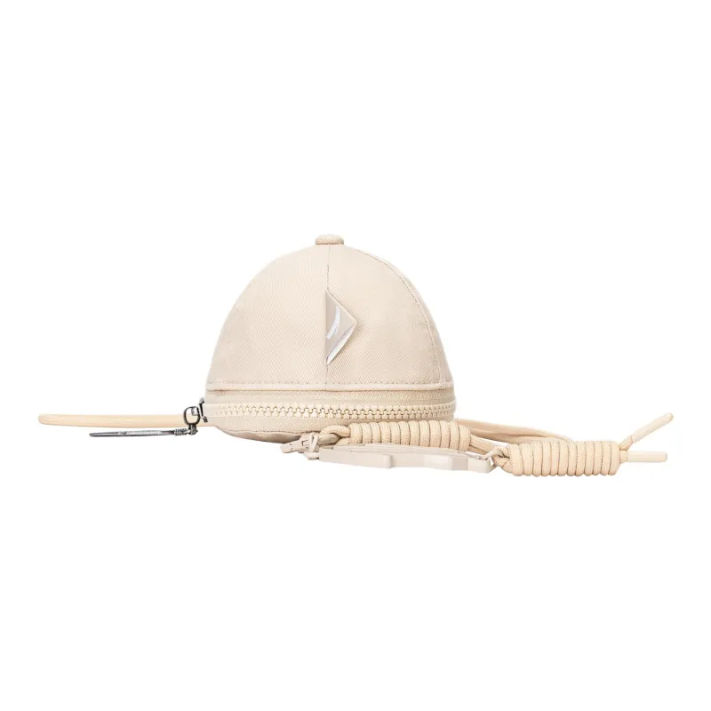 Anta Irving Series Polyester Hats & Caps Crossbody Bag Unisex Light Chestnut Gray-3