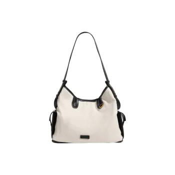 MINLUBAOLUO Synthetic Leather Shoulder Bag Women's Smoky Black