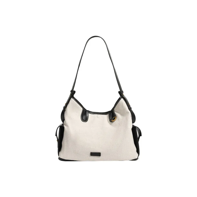 MINLUBAOLUO Synthetic Leather Shoulder Bag Women's Smoky Black-0