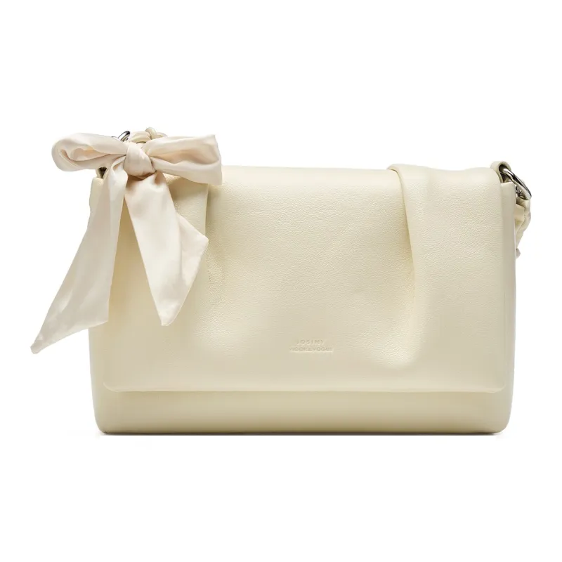 JOSINY Synthetic Leather Shoulder Bag Women's Nude Pink/Ecru-4