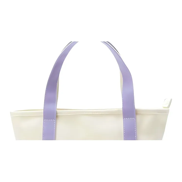 Sanrio Cotton Canvas Canvas Bag Tote Bag Shopping Bag Shoulder Bag Handbag Small Size Unisex Light Purple-2
