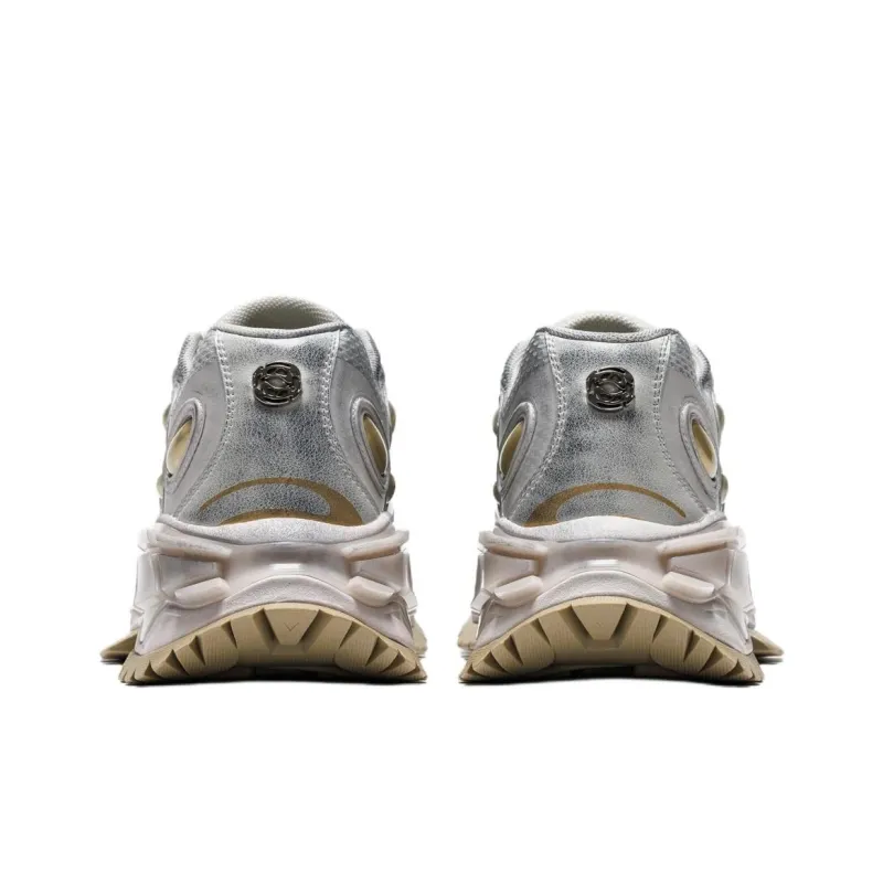 ROMBAUT NUCLEO Low Top Chunky Sneakers Men's Silver-3