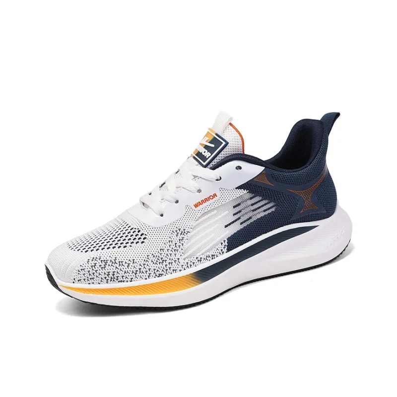 Warrior Sports Casual Shoes Men's White/Dark Blue/Orange-2