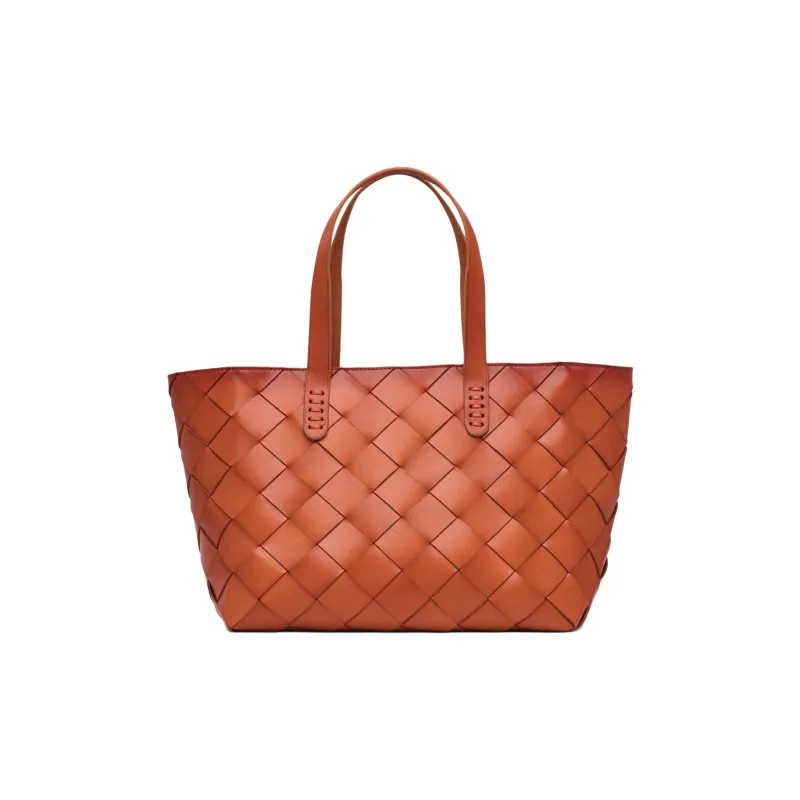 Dragon Diffusion Leather Tote Bag, Shopping Bag, Handbag Women's Orange-0