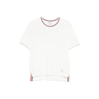 THOM BROWNE Rwb Stripe detail T shirt