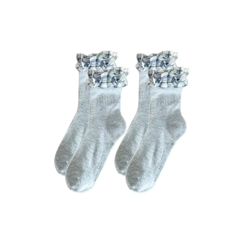 TLXT Mid Calf Socks Women's Slouch Socks, Thin Combed Cotton, Soft And Breathable-10