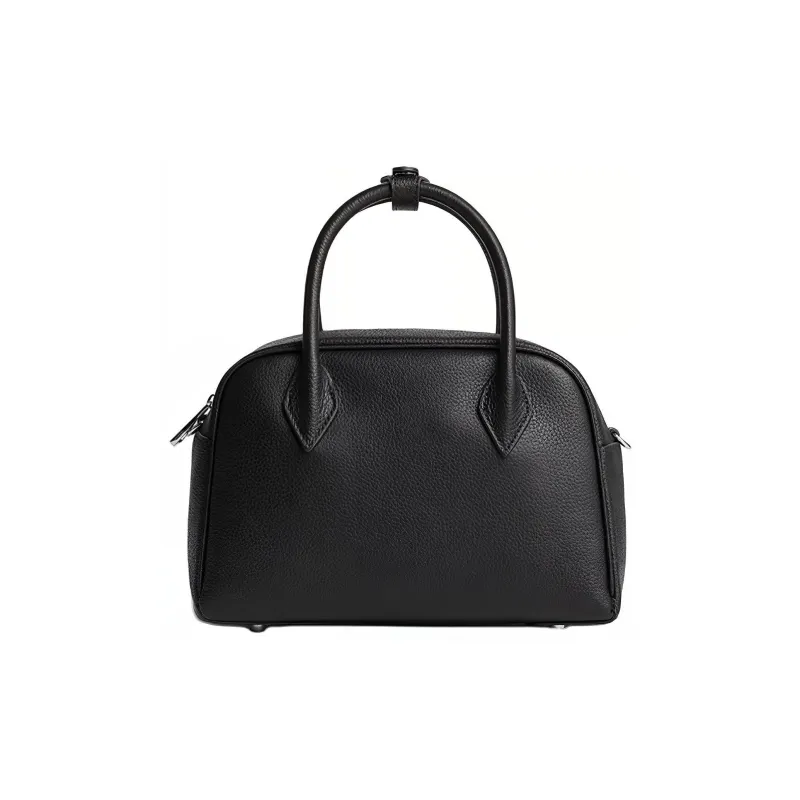 CHICWIND Top Grain Cow Leather Boston Bag Handbag Regular Women's Multicolor-1