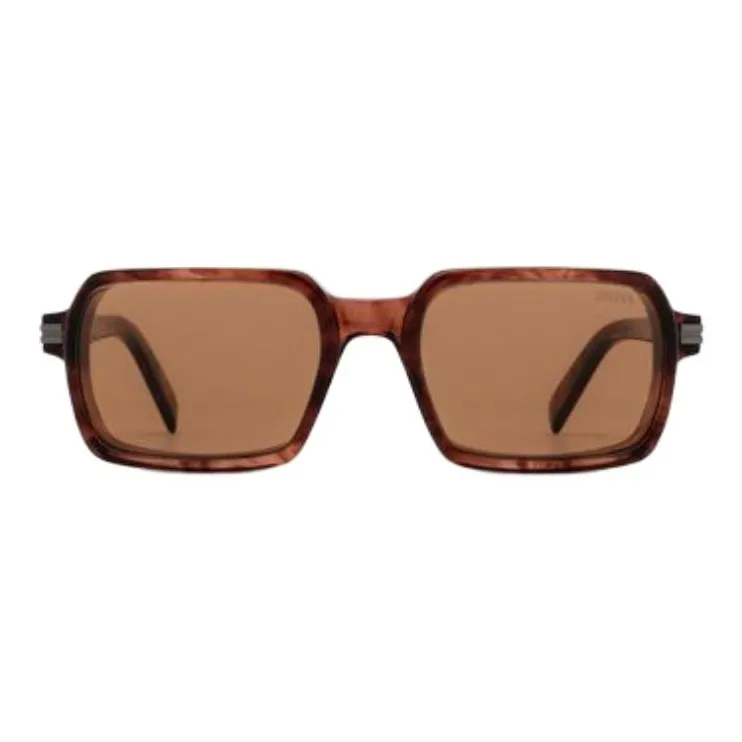 Zegna Acetate Rectangular Sunglasses Men's Tortoiseshell-0