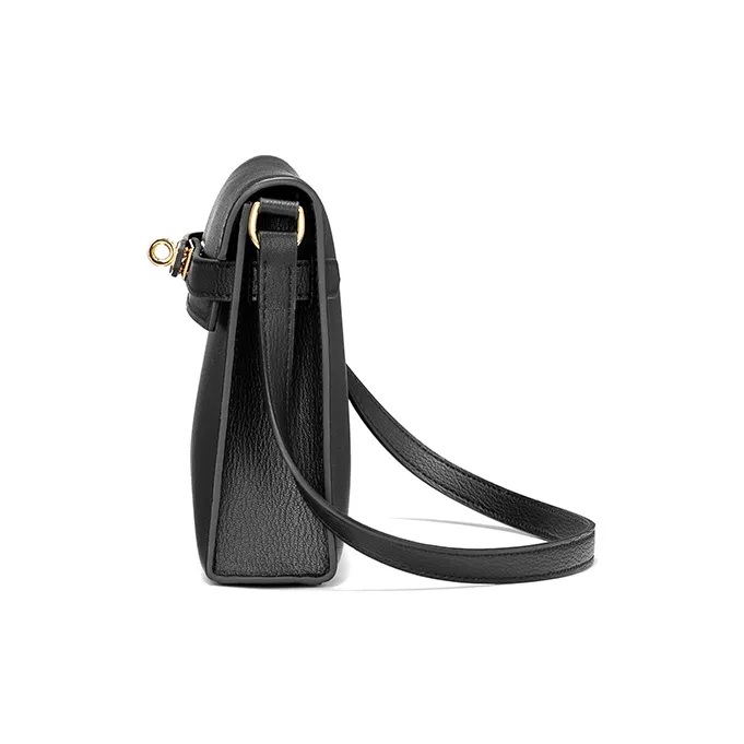 ROBERTA DI CAMERINO Cow Leather Shoulder Bag Women's Black/Ecru-3