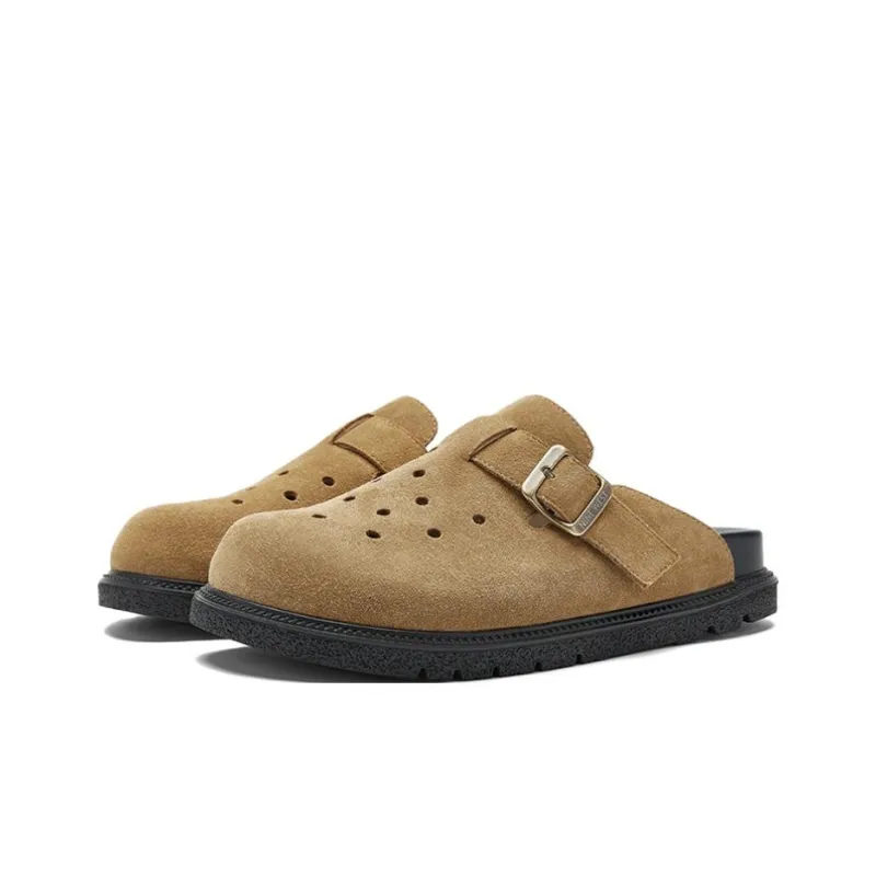 NINE WEST Rubber Sole Abrasion Resistant Closed Toe Slippers Women's Apricot-2