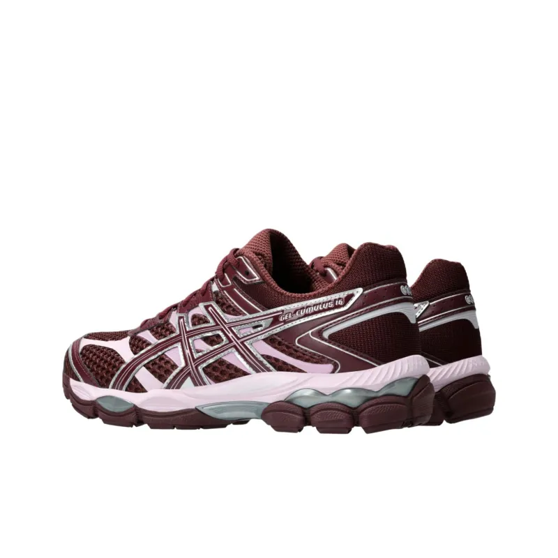Asics Gel Cumulus 16 Anti Slip Wear Resistant Low Top Running Shoes Unisex Red-3