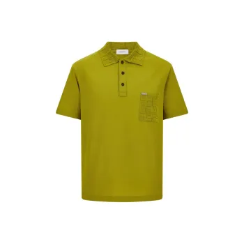 Ferragamo Gancini jacquard Polo Shirt