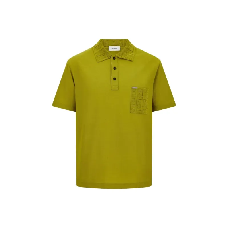 Ferragamo Gancini jacquard Polo Shirt-0