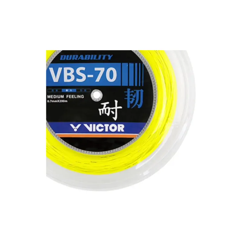 VICTOR Badminton Racket Strings Neon Yellow 200m-2