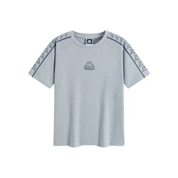 Kappa 1916 Series T Shirt Unisex Light Feather Heather Gray 0108