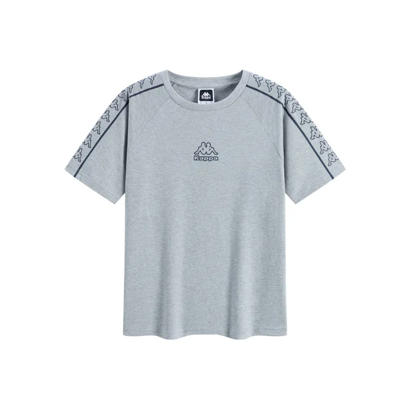 Kappa 1916 Series T Shirt Unisex Light Feather Heather Gray 0108-0