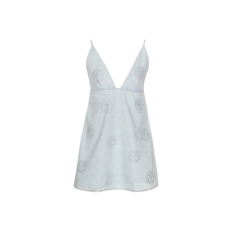 Rotate Lorina Denim Dress-0