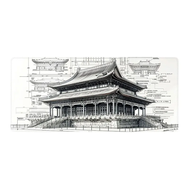 DANYIN Extra Large Premium Chinese Style Keyboard Pad For Men's Computer Desktop, Esports Gaming Mouse Pad Mouse Pads-8
