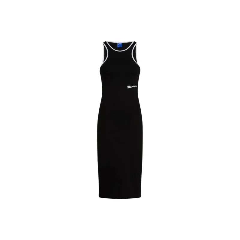 KARL LAGERFELD SS25 Sleeveless Dress Women's Black-0