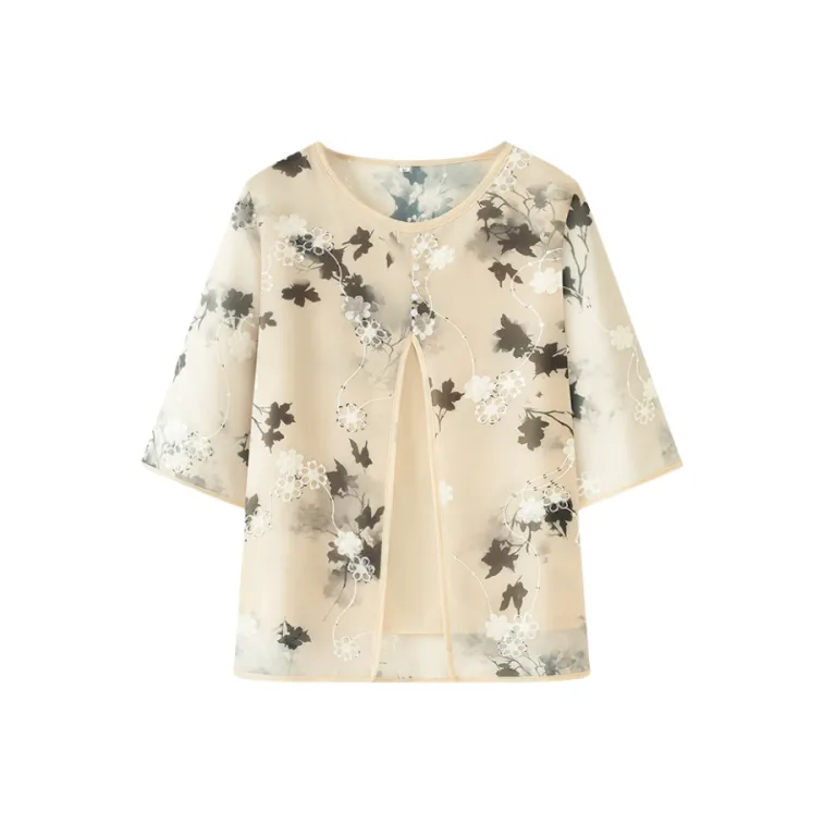 PIERRE CARDIN Chiffon Shirt Women's-0