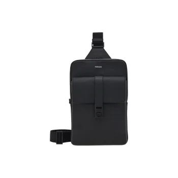 FERRAGAMO Cow Leather Shoulder Bag, Crossbody Bag, Sling Bag Men's Black