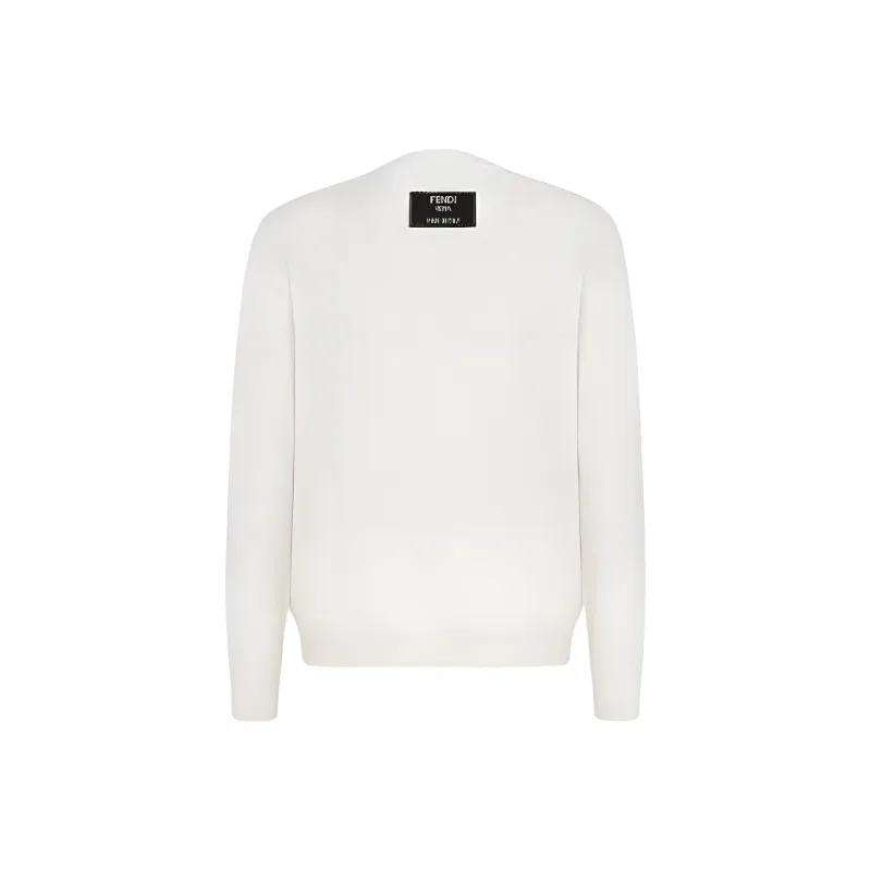 FENDI Cashmere Sweaters Men White-1