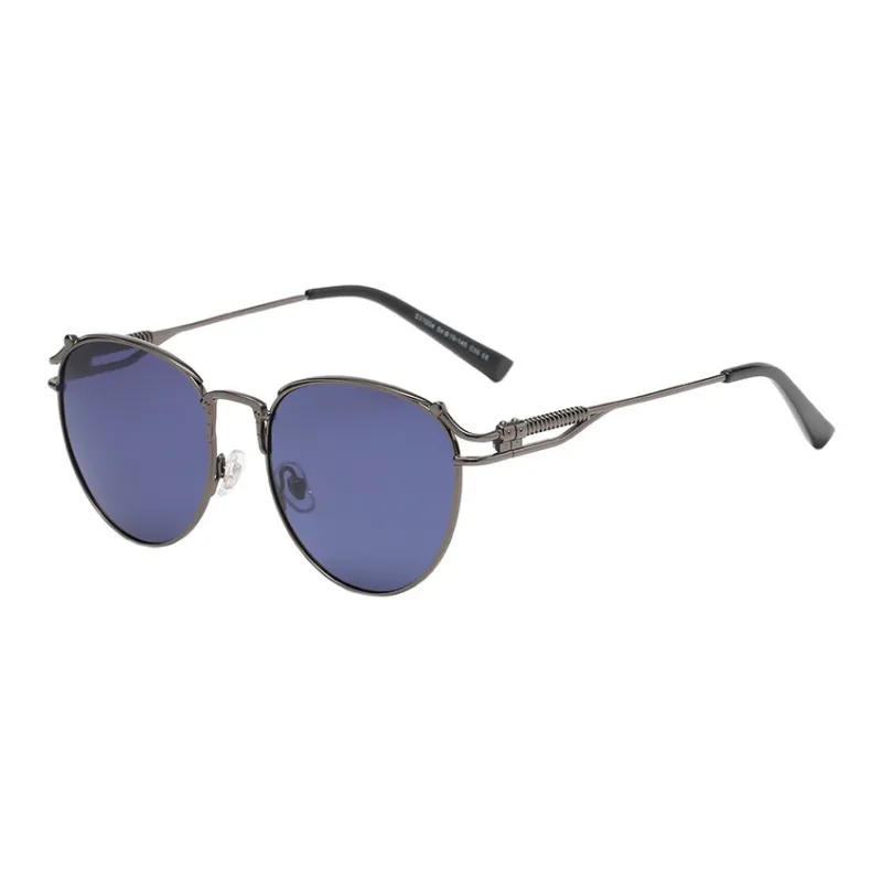SOMAN Metal Oval Sunglasses Unisex-2
