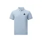 [7A Antibacterial Quick Dry Cooling]Haze Blue (Hb Geometric Embroidered Chest Logo)
