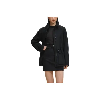 HERMES FW25 Trench Coat Women's Black