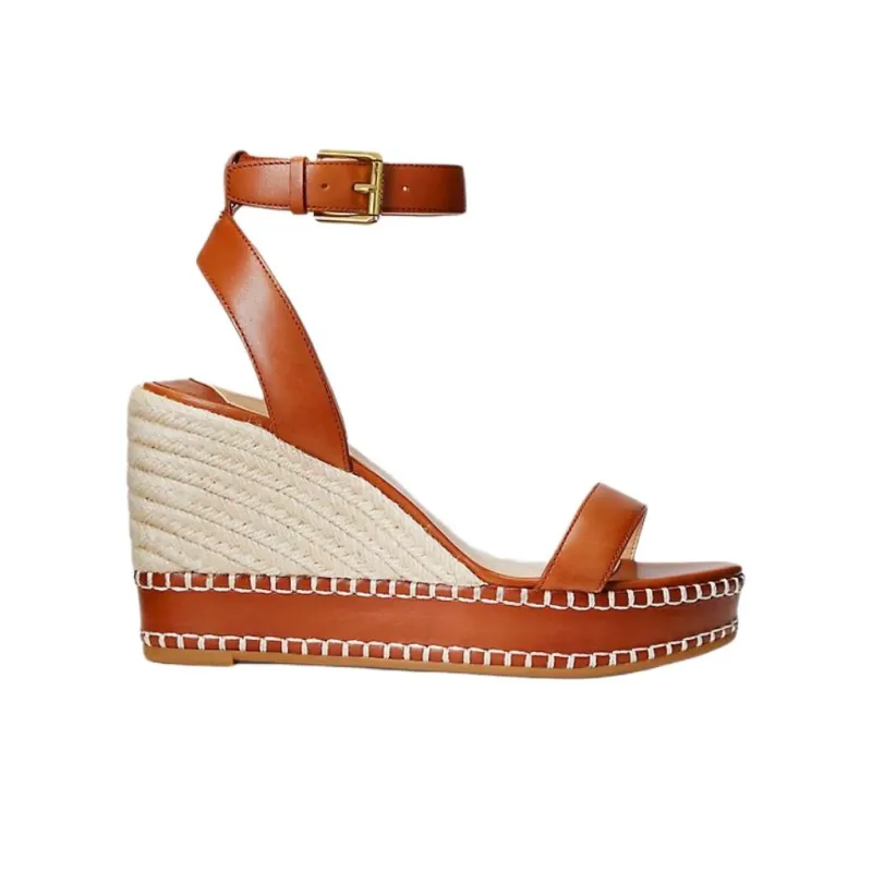 LAUREN RALPH LAUREN Hilarie One Strap Sandals 7cm Women's Brown-1