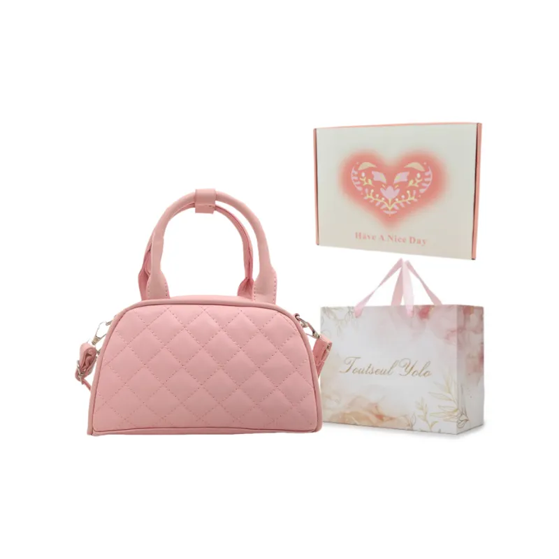 TOUTSEUL YOLO PU Handbag Women's White/Black/Khaki/Pink/Brown-28